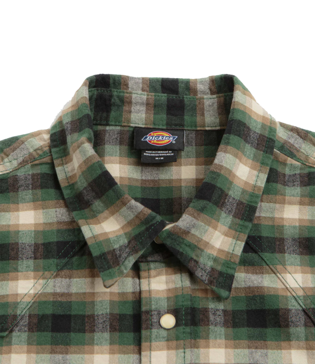 DICKIES Johnsonville Shirt Ls - Pine Needle Green