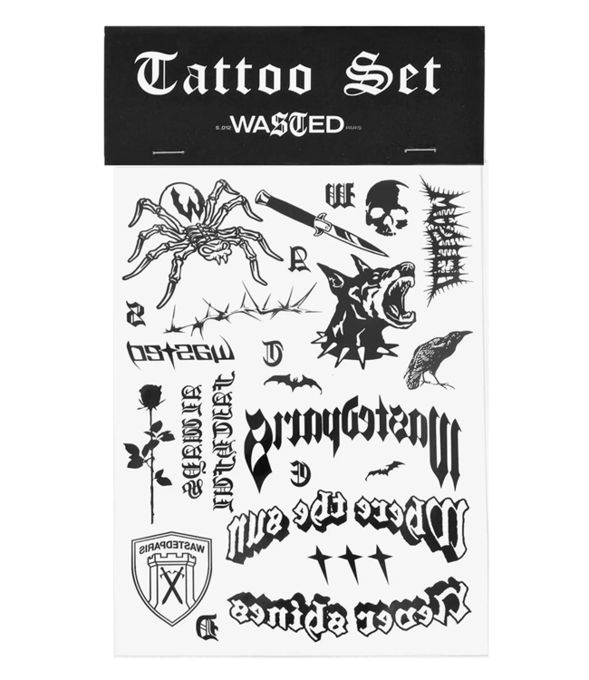 WASTED PARIS City Tattoo Set - Black