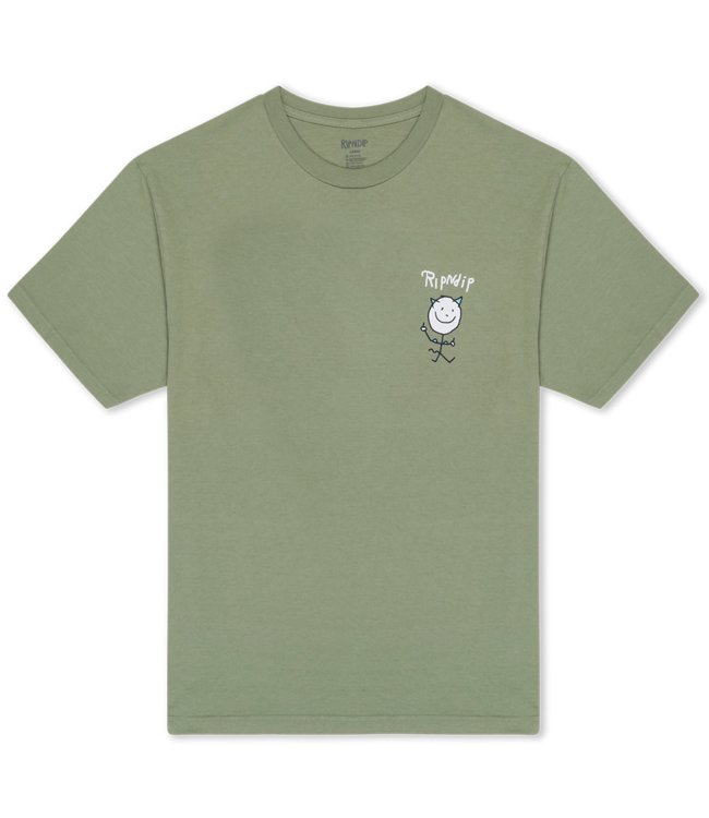 RIPNDIP Nerman Rockwell Tee - Dusty Olive