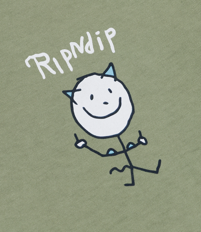 RIPNDIP Nerman Rockwell Tee - Dusty Olive