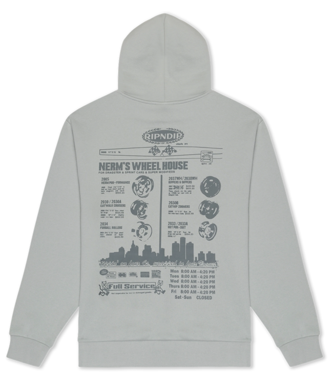 RIPNDIP Nerm On Wheels Hoodie - Grey