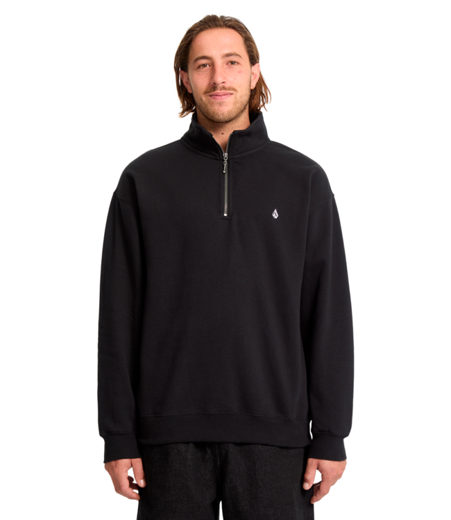VOLCOM Single Stone Quarter Zip - Black
