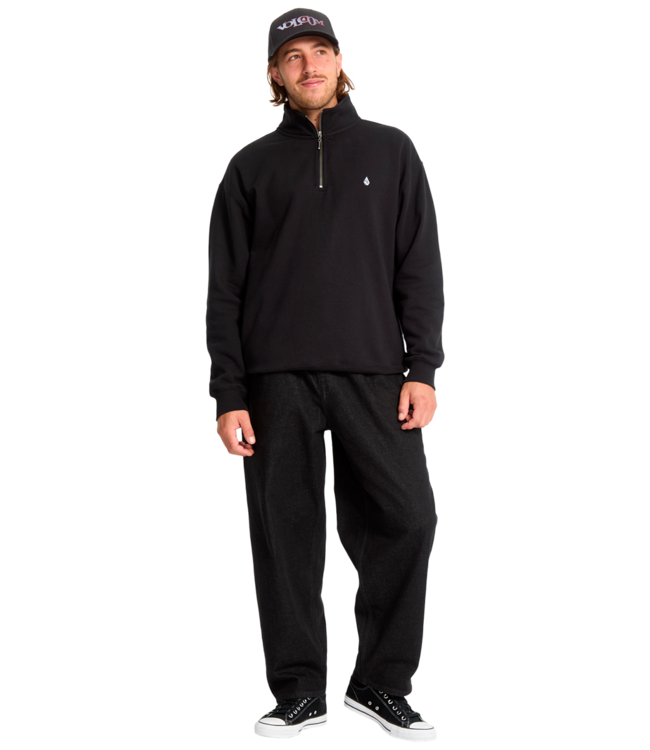 VOLCOM Single Stone Quarter Zip - Black