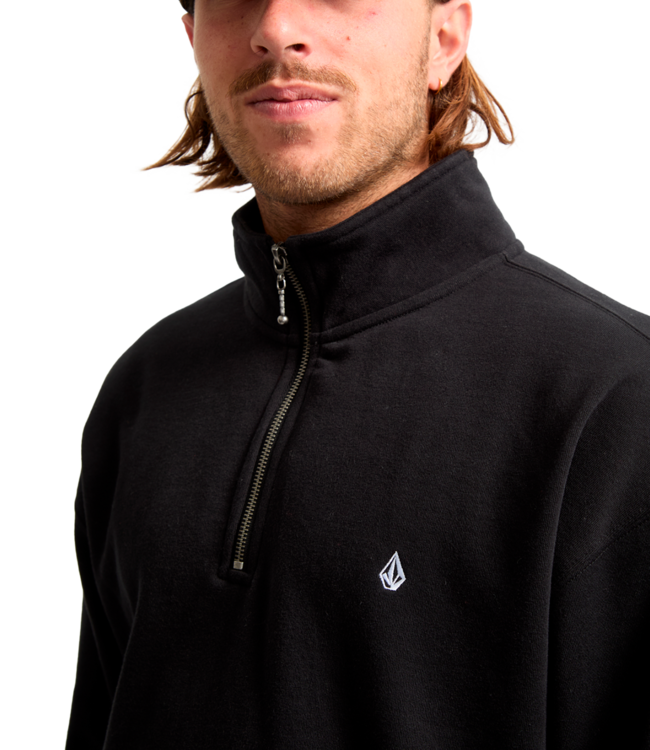 VOLCOM Single Stone Quarter Zip - Black