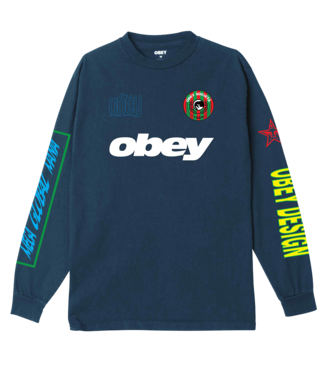 OBEY Mega Global Mania - Pigment Dark Denim OBEY Mega Global Mania - Pigment Dark Denim