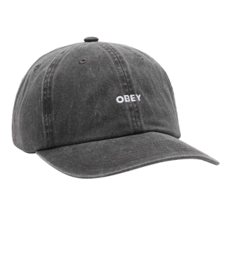 OBEY Pigment Bold 6 Panel Strapback - Pigment Black OBEY Pigment Bold 6 Panel Strapback - Pigment Black