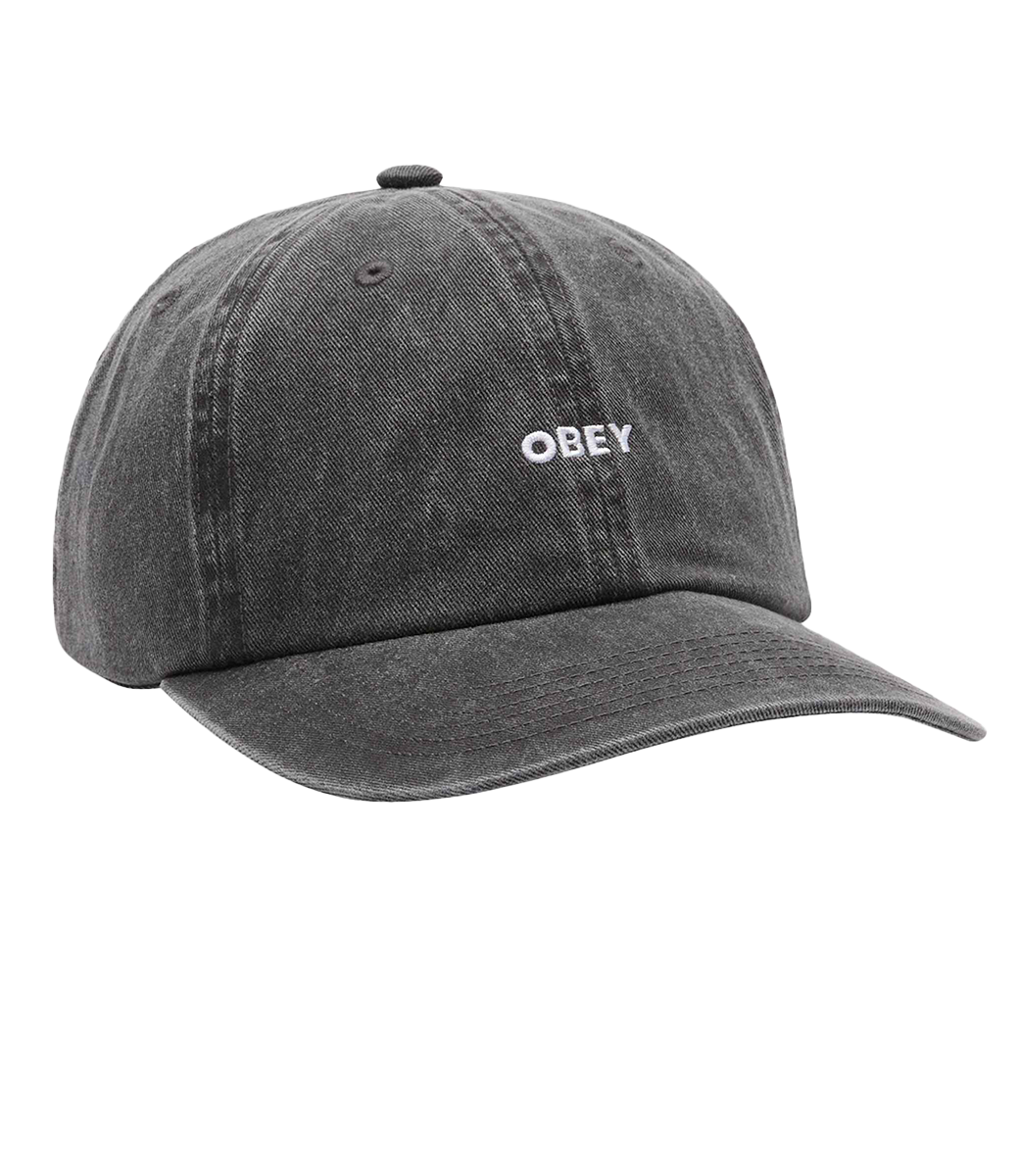 OBEY Pigment Bold 6 Panel Strapback - Pigment Black