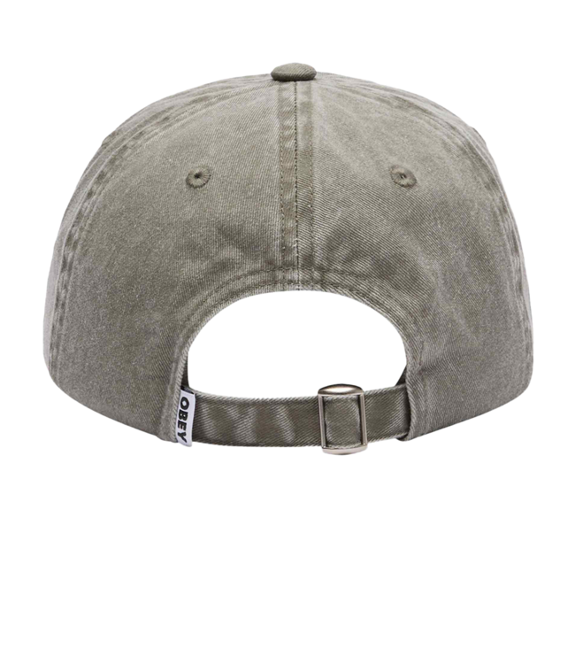 OBEY Pigment Bold 6 Panel Strapback - Pigment Olive Multi