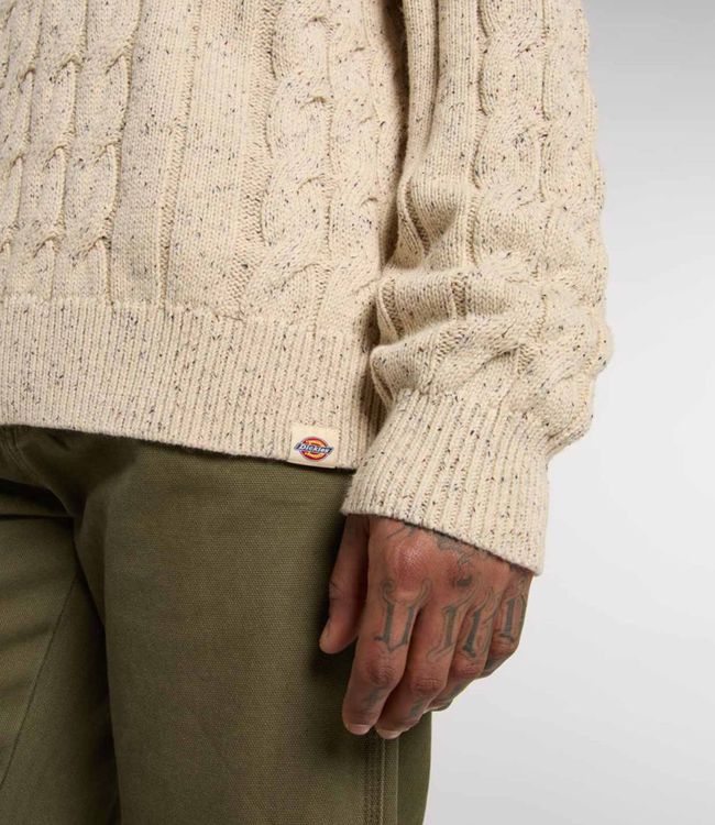 DICKIES Vanleer Cable Sweater - Wood Ash