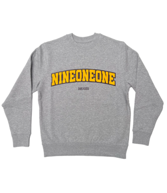 NINE ONE ONE University Crew - Grey NINE ONE ONE University Crew - Grey