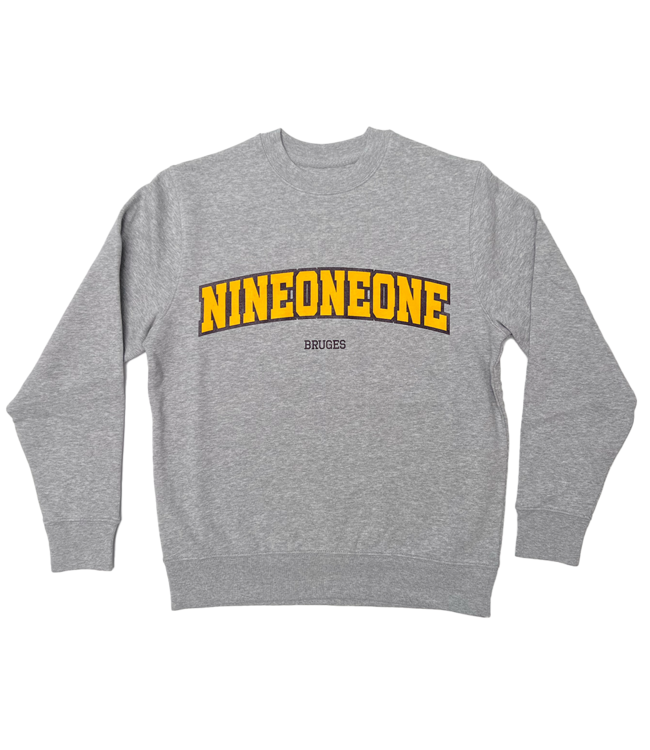 NINE ONE ONE University Crew - Grey