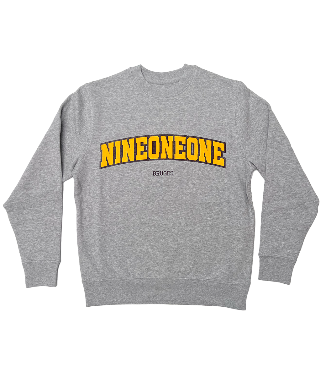 NINE ONE ONE University Crew - Grey