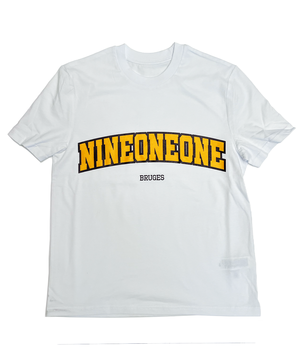 NINE ONE ONE University Tee - White