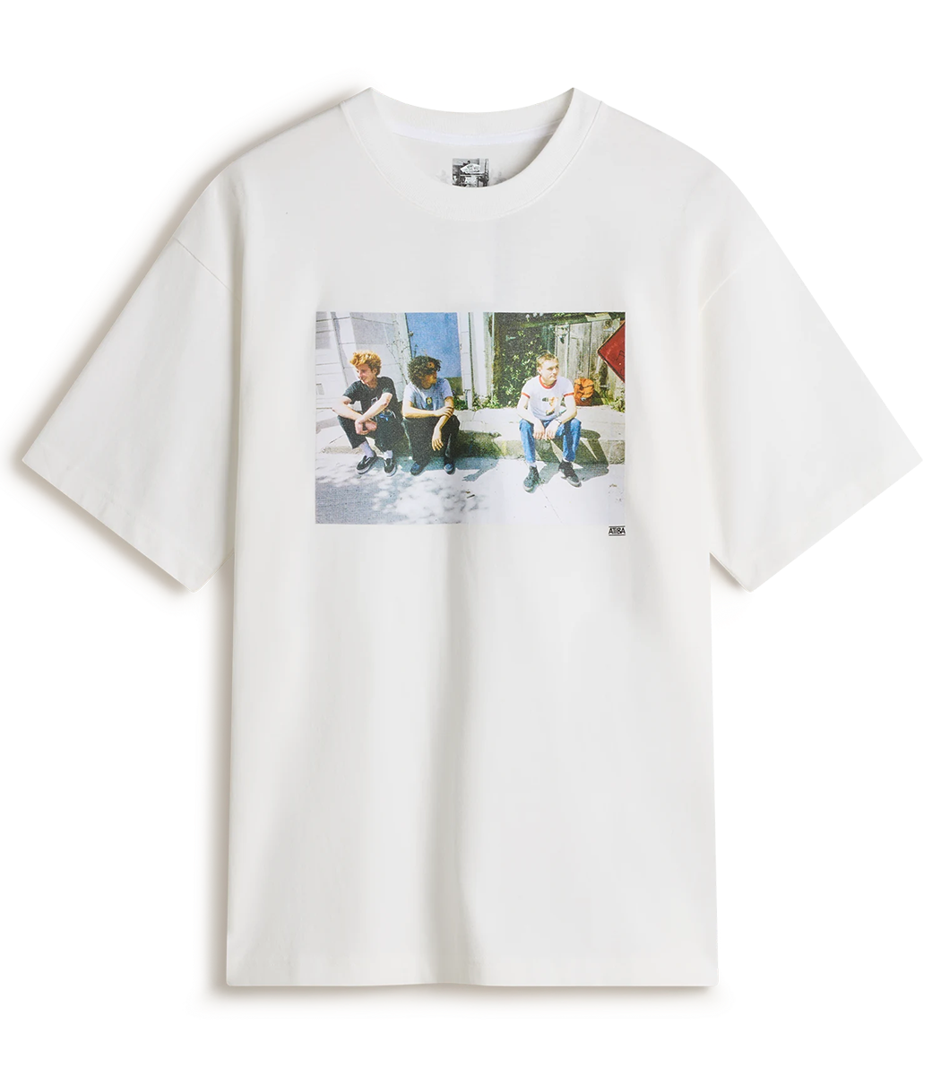 VANS Atiba Haze Curb Crew Ss Tee - White