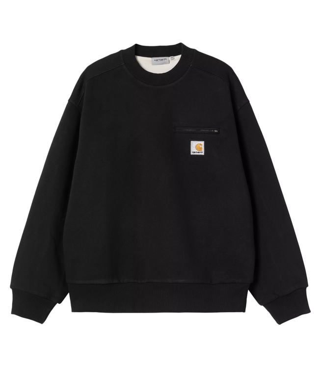 CARHARTT WIP Detroit Sweat - Black/Stone Washed