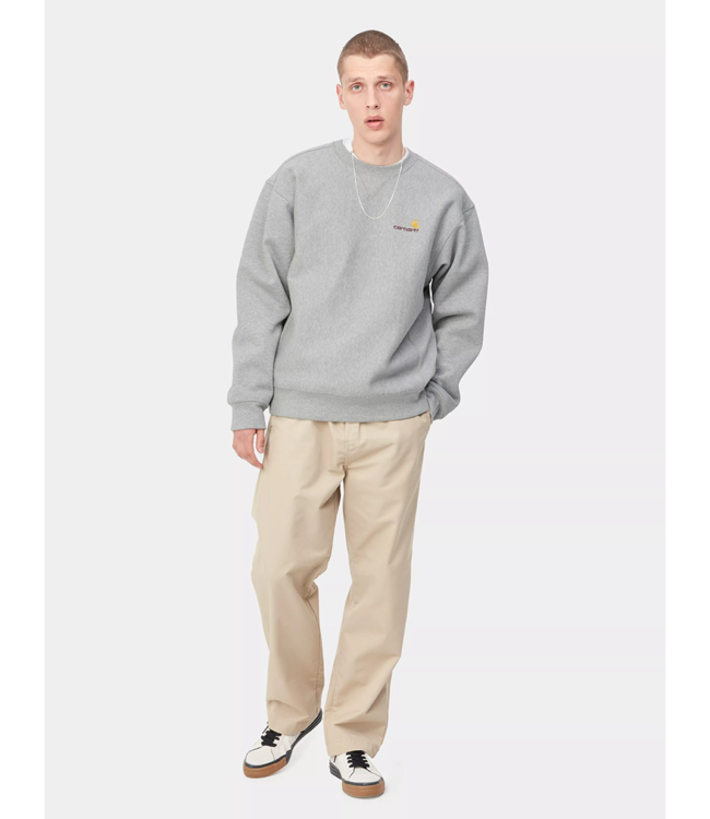 CARHARTT WIP American Script Sweat - Grey Heather