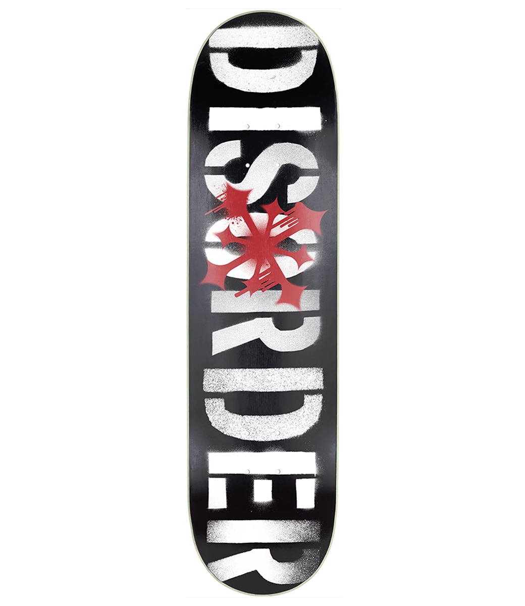 DISORDER Stencil Logo Board - Black