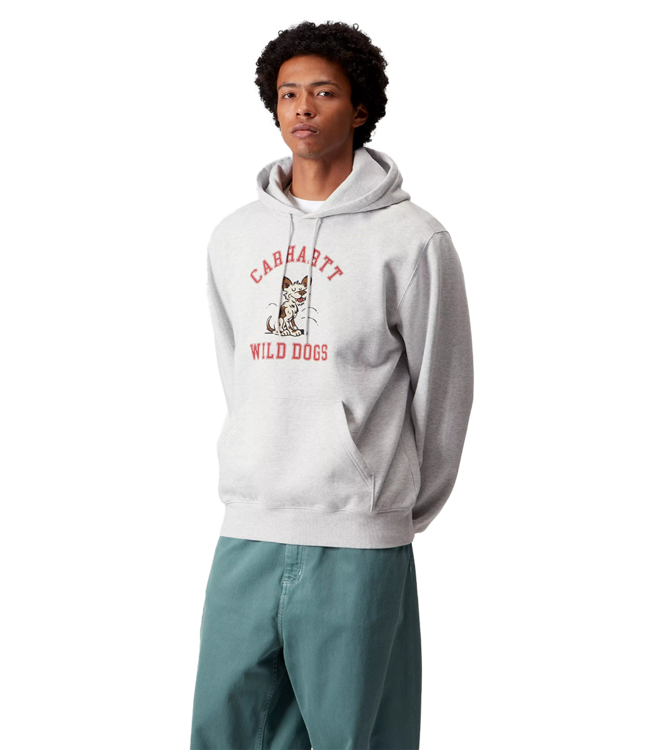 CARHARTT WIP Hooded Wild Dog Sweat - Ash Heather