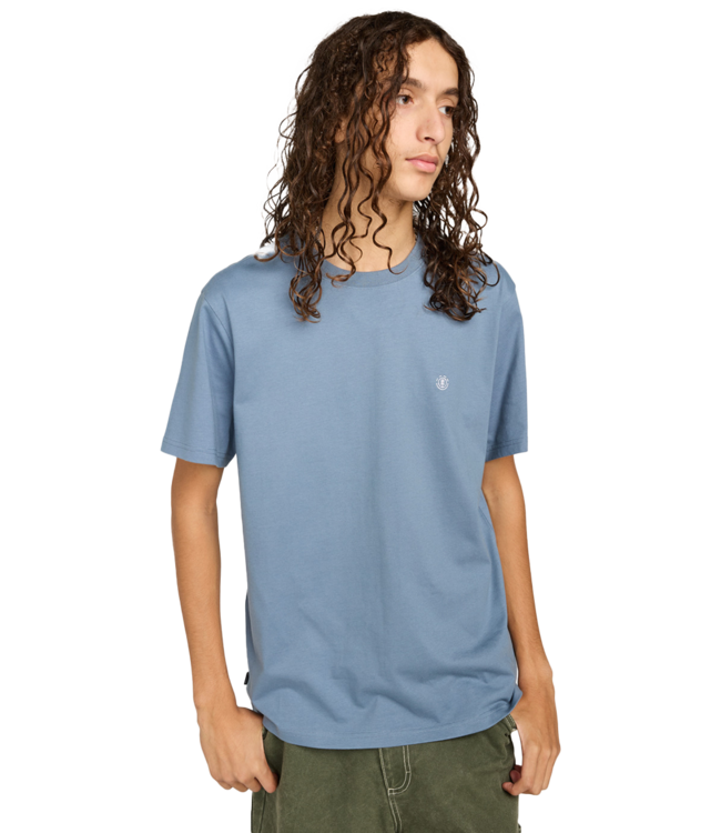 ELEMENT Icon Embroidery Ss Tee - Blue Mirage