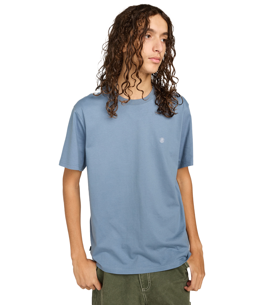 ELEMENT Icon Embroidery Ss Tee - Blue Mirage