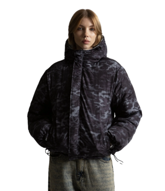WASTED PARIS Digicamo Reversible Puffer Jacket - Camo White/Black WASTED PARIS Digicamo Reversible Puffer Jacket - Camo White/Black