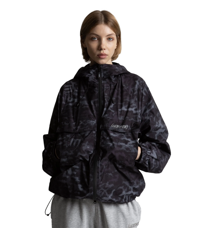WASTED PARIS Digicamo Windbreaker - Camo Black