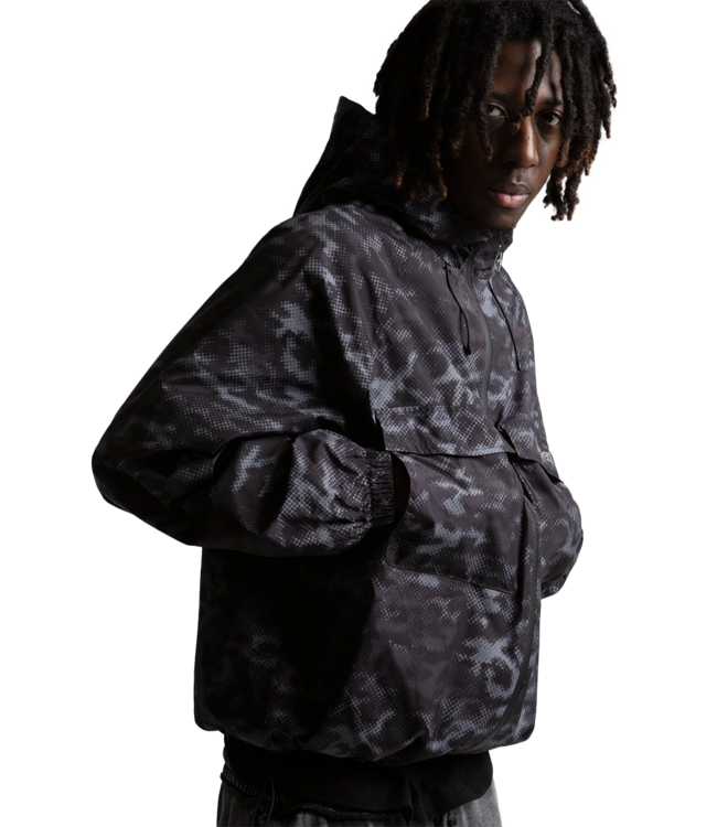 WASTED PARIS Digicamo Windbreaker - Camo Black