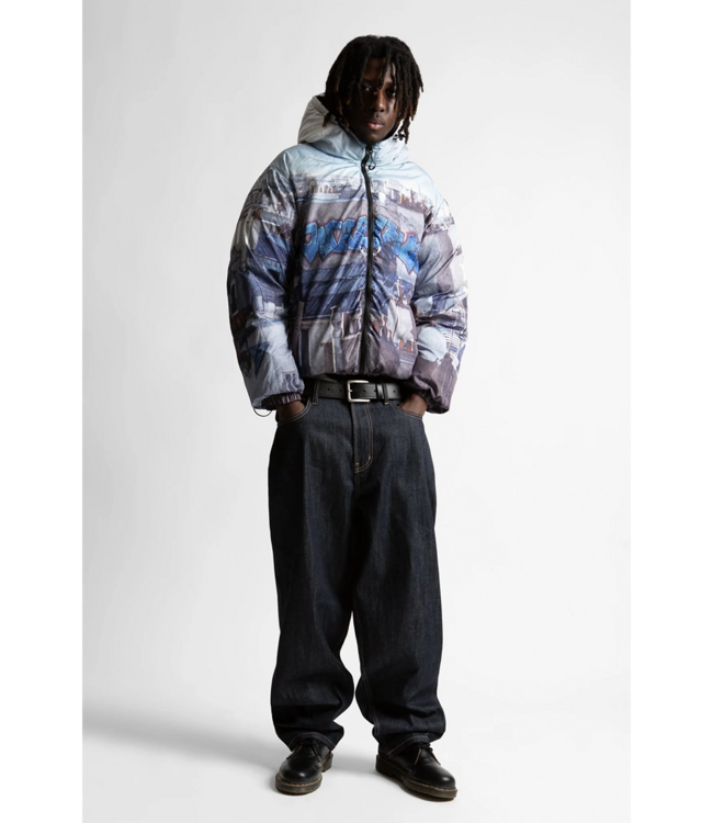 WASTED PARIS Elevation Puffer Jacket - Black/Multi