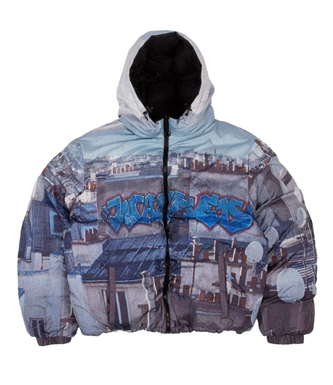 WASTED PARIS Elevation Puffer Jacket - Black/Multi