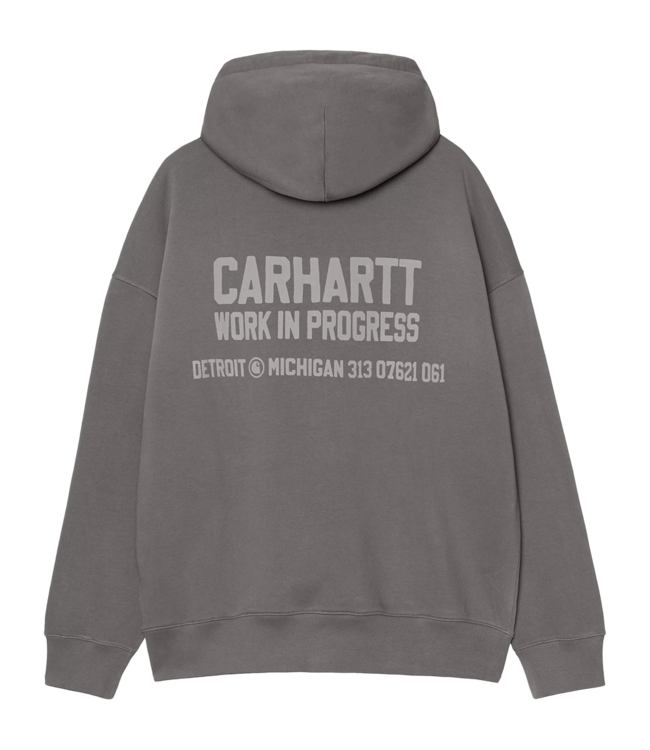 CARHARTT WIP Hooded Distance Sweat - Graphite/Stone Dyed