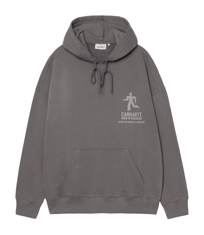 CARHARTT WIP Hooded Distance Sweat - Graphite/Stone Dyed