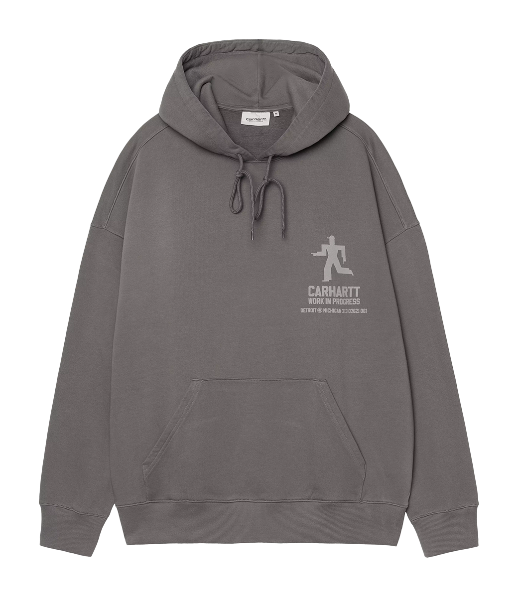 CARHARTT WIP Hooded Distance Sweat - Graphite/Stone Dyed