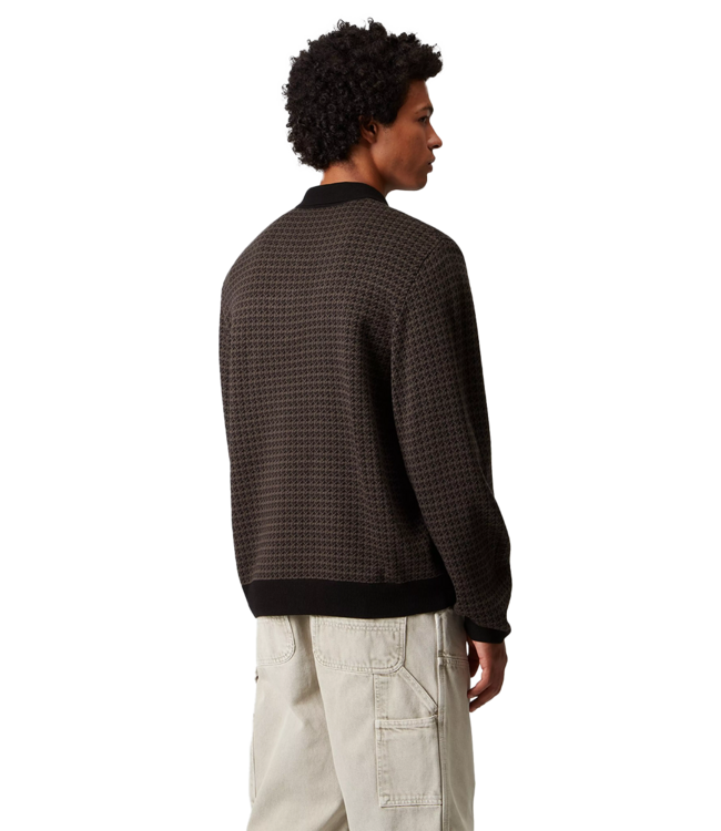 CARHARTT WIP L/S Lowis Polo - Lowis Houndstooth, Vitola Heather