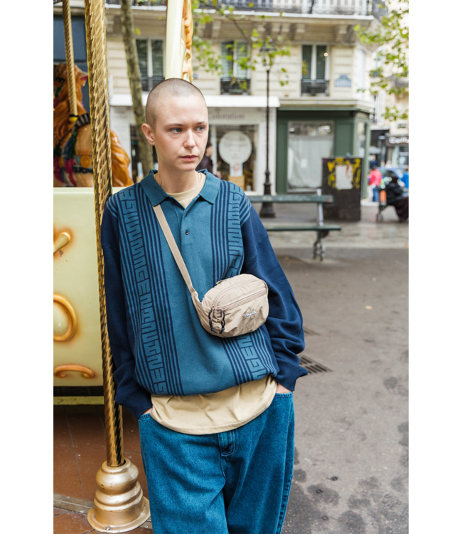 MAGENTA Royal Knit Ls Polo - Dark Navy