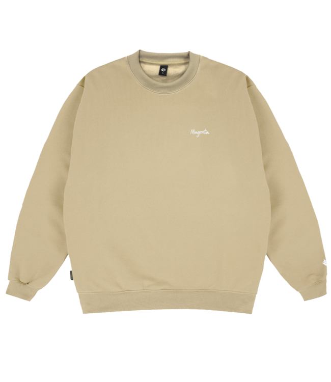 MAGENTA Script Crewneck - Beige