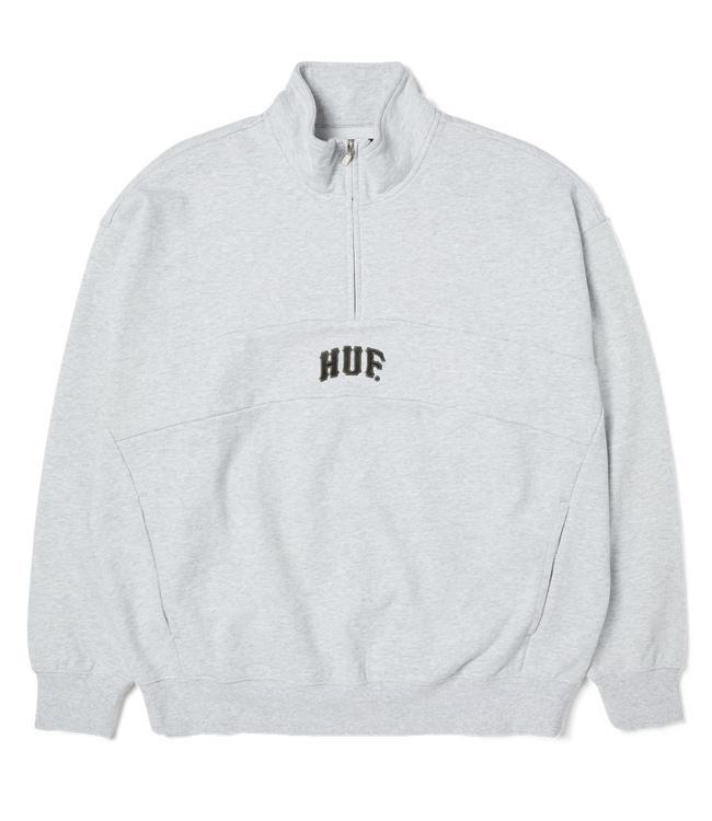 HUF Arch Enzyme 1/4 Zip Fleece - Heather Grey