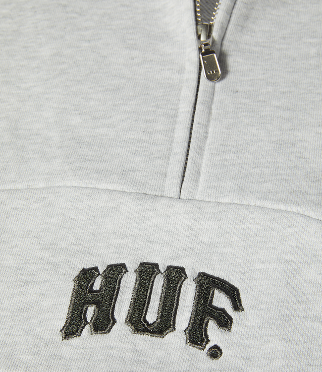 HUF Arch Enzyme 1/4 Zip Fleece - Heather Grey