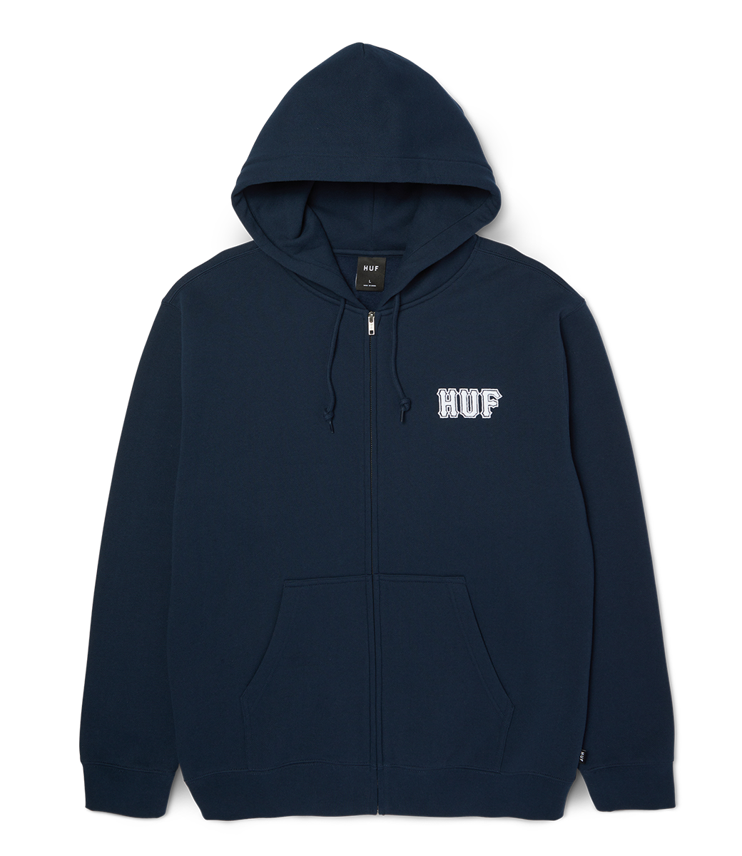 HUF Classic Logo F/Z Hoodie - Navy
