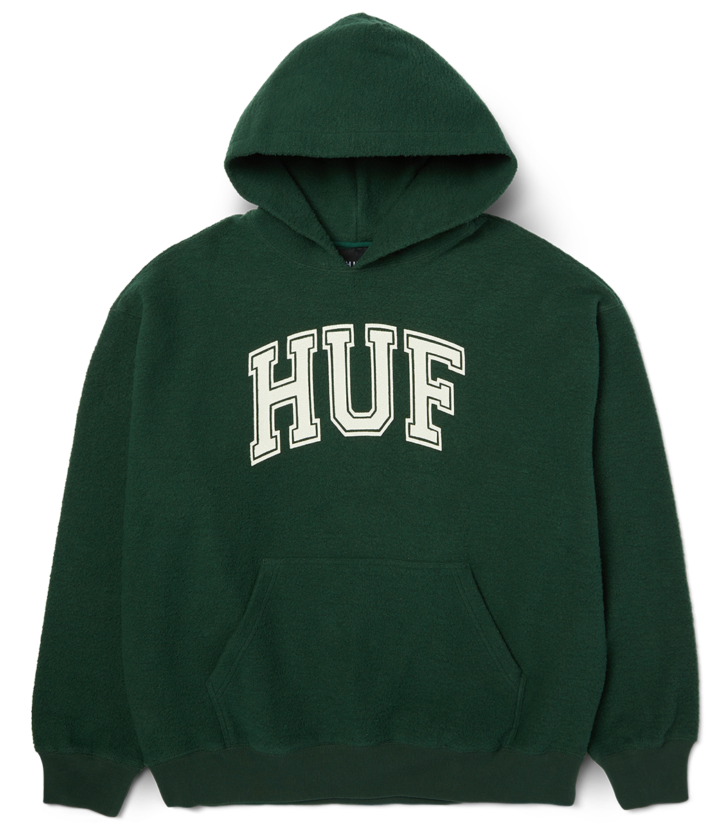 HUF Cracked Arch Inside Out Hoodie - Forest Green