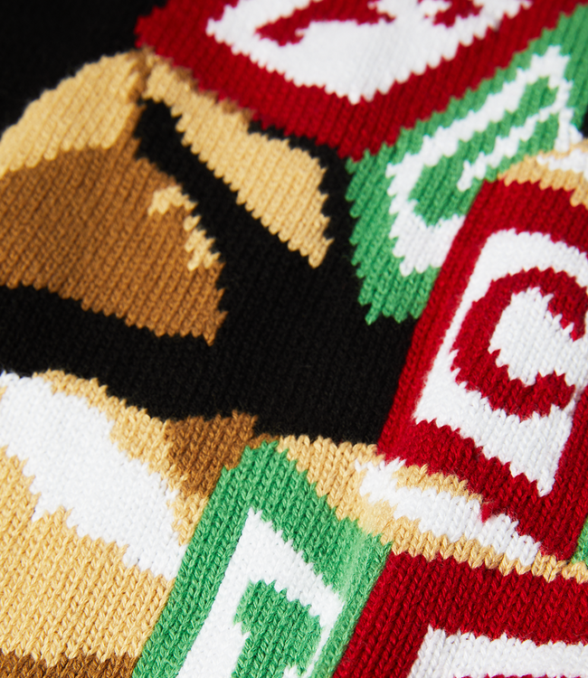 HUF Gift Bear Intarsia Sweater - Black