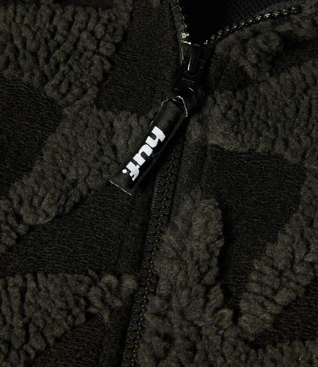 HUF H Star Repeat High Pile Jacket - Black