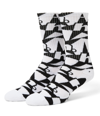 HUF H Star Repeat Sock - White HUF H Star Repeat Sock - White