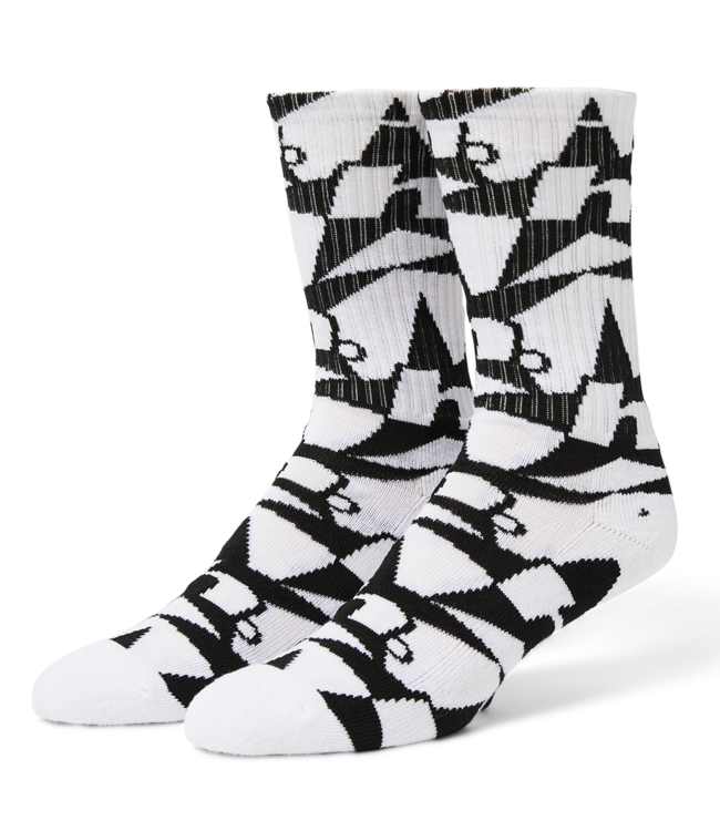 HUF H Star Repeat Sock - White