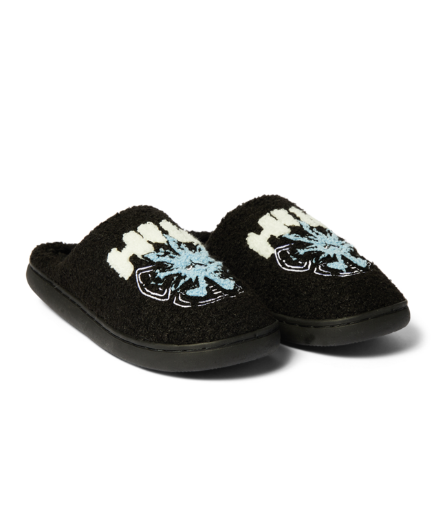 HUF Snow Angel Fuzzy Slipper - Black