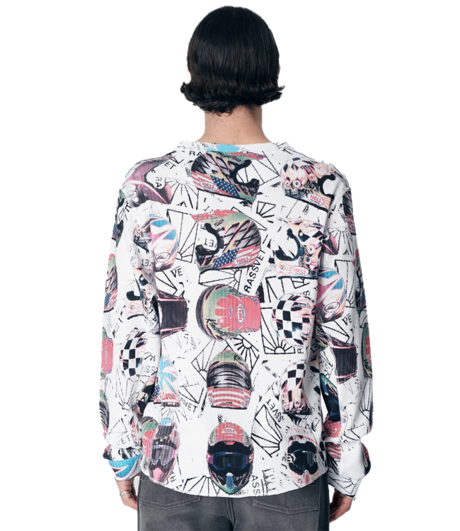 RASSVET Helmet Thermal Ls Tee Knit - Print