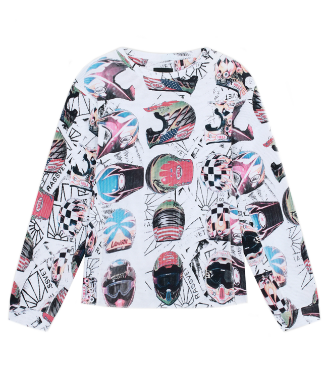 RASSVET Helmet Thermal Ls Tee Knit - Print