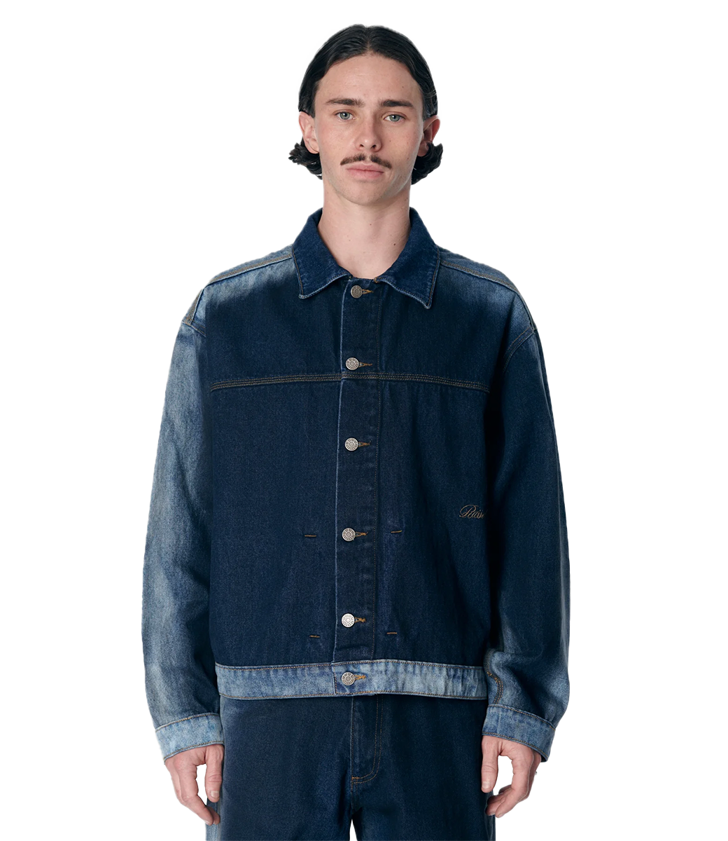 RASSVET Shadow Wash Denim Jacket Woven - Blue