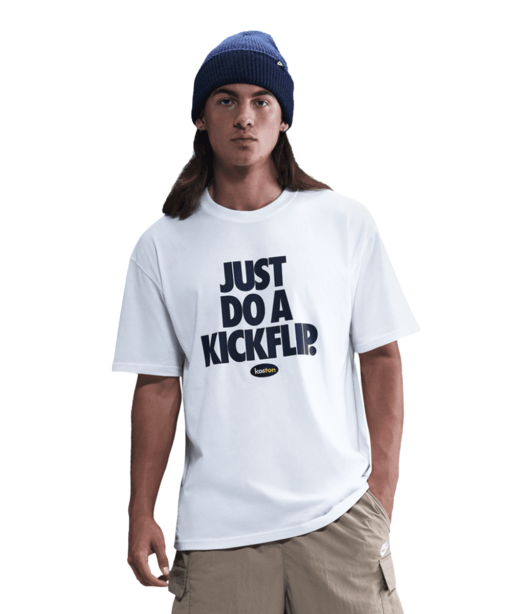 NIKE SB Koston Do A Kickflip Tee - White