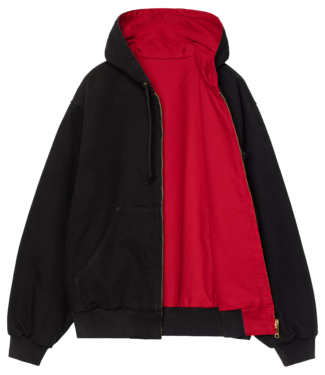 CARHARTT WIP OG Active Jacket 50th Anniversary Edition Canvas - Black / Red CARHARTT WIP OG Active Jacket 50th Anniversary Edition Canvas - Black / Red