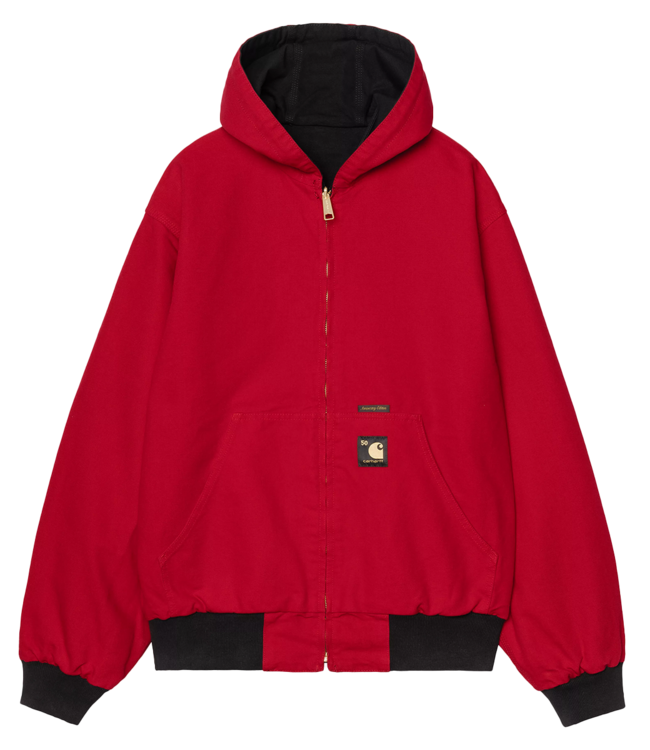 CARHARTT WIP OG Active Jacket 50th Anniversary Edition Canvas - Black / Red